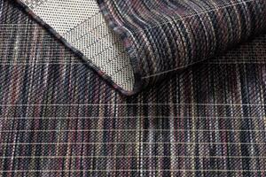 Moderný šnúrkový koberec FISY SIZAL Pasy 20777A purpur - hnedý