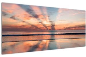 Obraz slnečných lúčov nad Daytonskú pláži (120x50 cm)