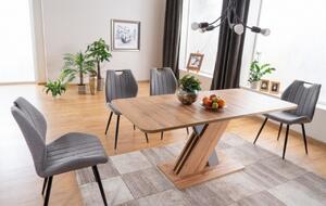 Rozkladací jedálenský stôl EXEL Farba: dub artisan / antracit