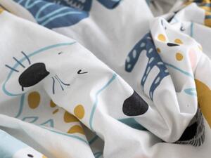 JAHU collections Bavlnené obliečky Dita – Dogs + malá obliečka na vankúšik 140x200/70x90cm