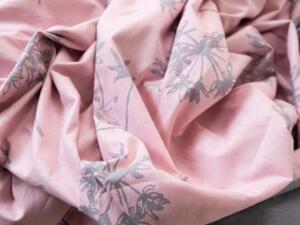 Predĺžené bavlnené obliečky Renforcé – Idil růžové