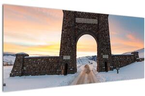 Obraz brány, Yellowstone (120x50 cm)