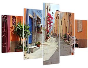Obraz ulice na Sardínii (150x105 cm)