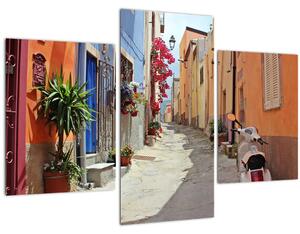 Obraz ulice na Sardínii (90x60 cm)