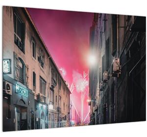 Obraz ohňostrojov v Marseille (70x50 cm)