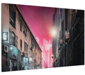 Obraz ohňostrojov v Marseille (90x60 cm)