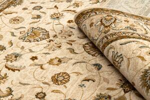 Vlnený koberec OMEGA ARIES Kvety krémový