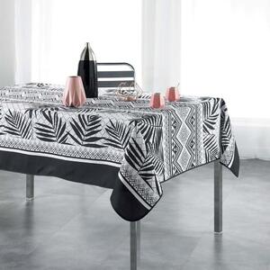 Moderný obrus na kuchynský stôl YANTRA 150 x 240 cm Čierna