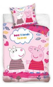 Detské bavlnené obliečky – Prasiatko Pepina a Suzy Best Friends