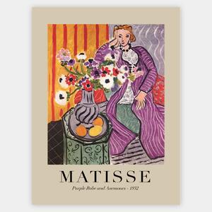 Plagát Purple Robe and Anemones 1932 | Henri Matisse