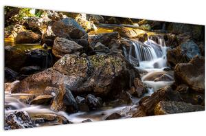 Obraz kamenistého potoku (120x50 cm)