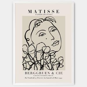 Plagát Woman with Flowers | Henri Matisse