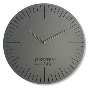 Elegantné hodiny do obývacej izby NATURAL 50cm Sivá