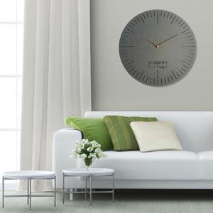 Elegantné hodiny do obývacej izby NATURAL 50cm Sivá