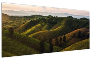Obraz - Výhľad na thajské kopčeky (120x50 cm)