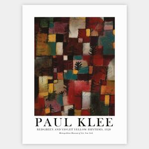 Plagát Redgreen and Violet Yellow Rythms | Paul Klee