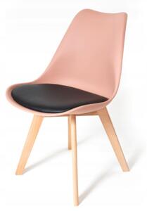 Stoličky do interiéru v púdrovej farbe Ružová