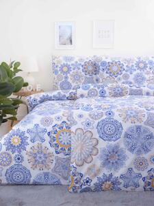 MKLozkoviny.sk Bavlnené obliečky na 2 postele – Ciara modré L02 140x200/70x90 cm