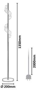 Rabalux 74415 - LED stmievateľná dotyková stojacia lampa ZOFRAEL 12W/230V 3000K
