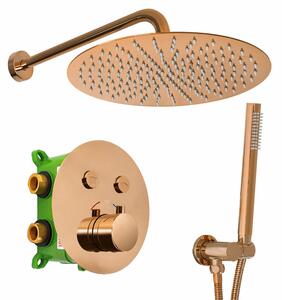 Podomietková sprchová sada LUNGO MILER COPPER + BOX