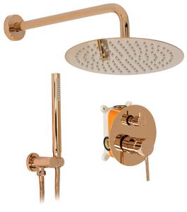Rea Lungo, podomietková sprchová sada + BOX, medená lesklá, REA-P7999