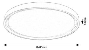 Rabalux 75086 - LED stmievateľné stropné svietidlo ZERINA 31W/230V IP40 3000-6500K pr. 41,5 cm s diaľkovým ovládaním
