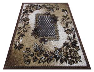 Kvalitný hnedý koberec do obývačky Hnedá Šírka: 120 cm | Dĺžka: 170 cm