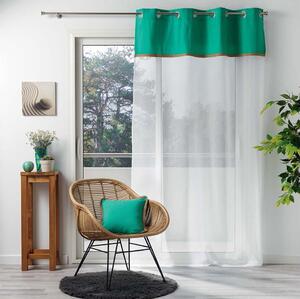 Originálna dlhá záclona na okná 140 x 240 cm Zelená