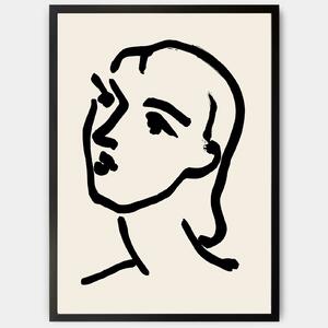 Plagát Head in Black | Matisse