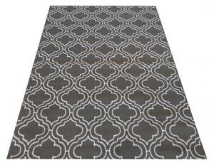 Škandinávsky koberec v sivej farbe s bielym vzorom Sivá Šírka: 80 cm | Dĺžka: 150 cm