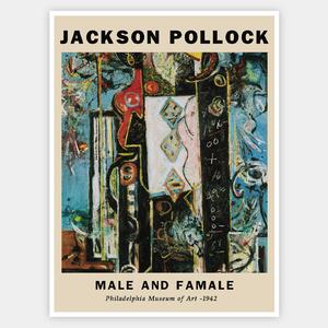 Plagát Male And Female | Jackson Pollock