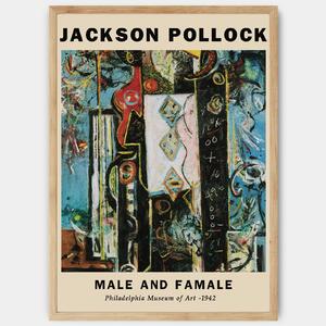 Plagát Male And Female | Jackson Pollock