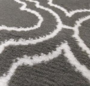 Škandinávsky koberec v sivej farbe s bielym vzorom Sivá Šírka: 80 cm | Dĺžka: 150 cm