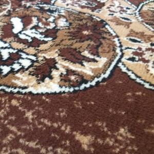 Hnedý koberec do obývačky vo vintage štýle Hnedá Šírka: 300 cm | Dĺžka: 400 cm
