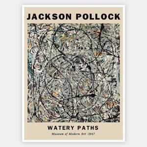 Plagát Watery Paths | Jackson Pollock