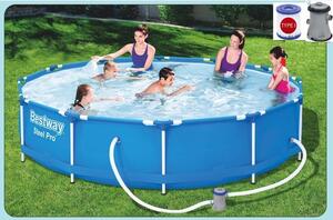 Nadzemný bazén s konštrukciou 366 cm x 76 cm Modrá