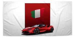 Sablio Uterák Ferrari Talianska vlajka na červenom bloku - 30x50 cm
