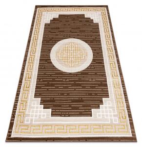Moderný MEFE koberec 9096 Grécky vzor, béžovo / hnedý