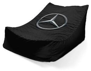 Sablio Sedací vak Lounge Logo 4 Carbon - 80 x 95 x 50 cm