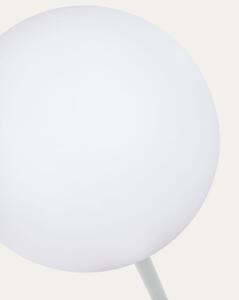 DINESH 120 podlahová solárna lampa Biela