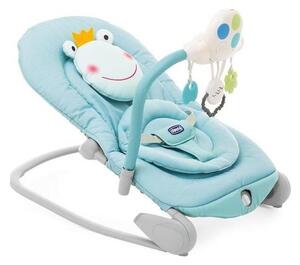 Chicco - Detské vibrujúce ležadlo s melódiou BALLOON Froggy modrá