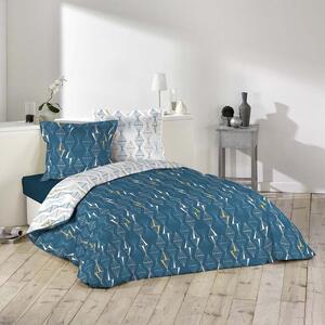 Kvalitná posteľná obliečka v modrej farbe 220 x 200 cm