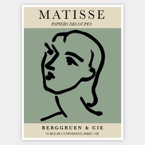 Plagát Head in Green | Matisse