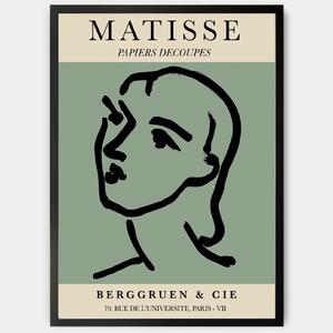 Plagát Head in Green | Matisse