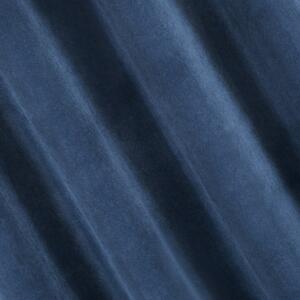 Elegantný tmavo modrý záves 140 x 250 cm Modrá