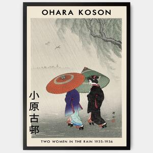 Plagát Two Women In The Rain | Ohara Koson