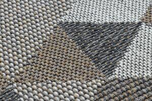Ekologický šnúrkový koberec CASA EKO SIZAL Boho Trojuholníkový vzor, z recyklovanej bavlny