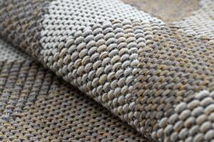 Ekologický šnúrkový koberec CASA EKO SIZAL Boho Trojuholníkový vzor, z recyklovanej bavlny