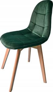 Moderná čalúnená stolička zelenej farby Zelená