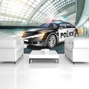 Fototapeta - Policajné auto (152,5x104 cm)